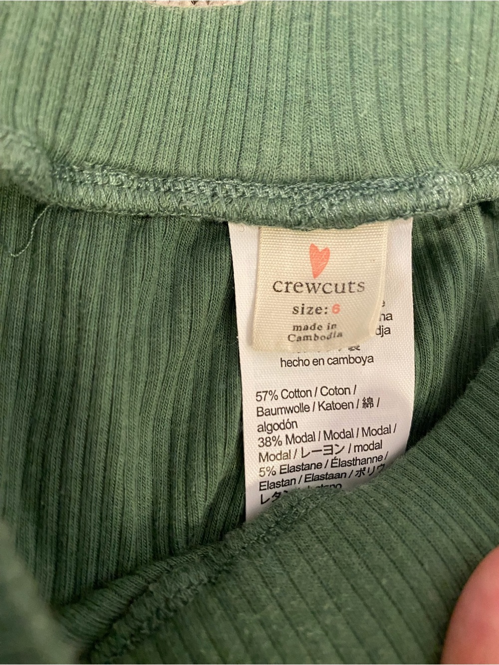Crewcuts girls ribbed shorts - Size 6